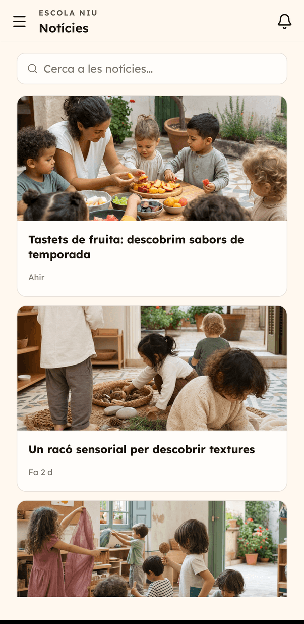 App Lyncat Niu: notícies del centre